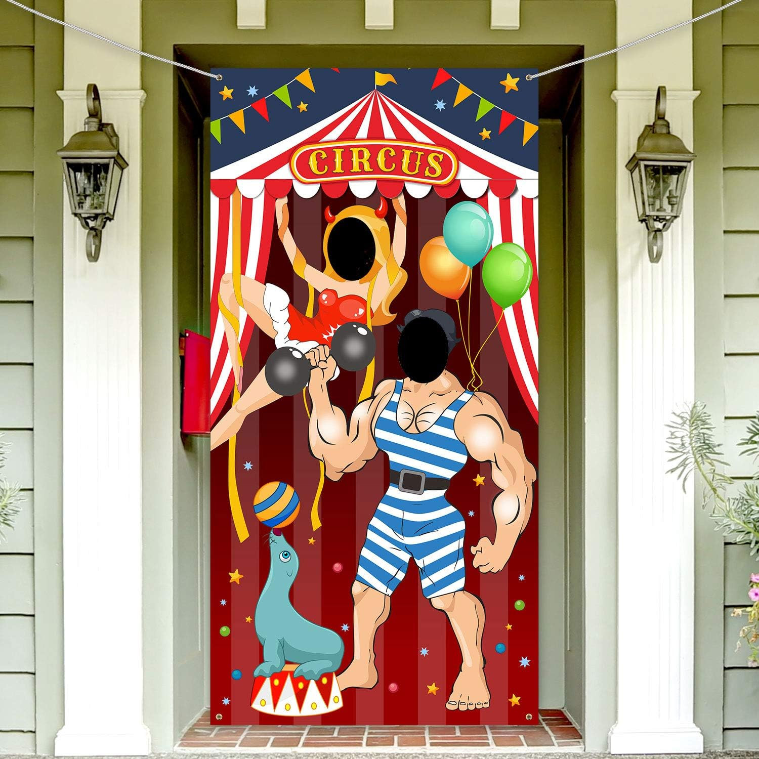 Carnival Circus Party Decoration Carnival Photo Door Banner Backdrop Props, Larg