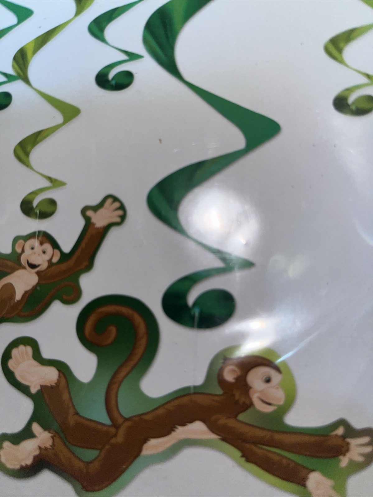 Monkey Whirls – Jungle | Party Supply | Decoration 12 Pk 17.5 In – 29.5 Inches