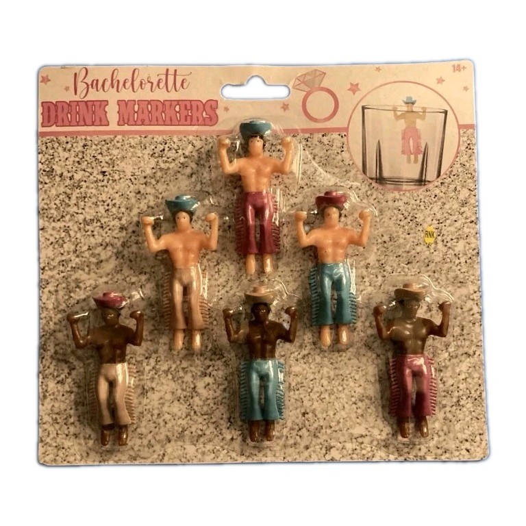 Drinking Buddies. Disco Cowboys Drinking Buddies / Decor Bachelorette. Lot of 3