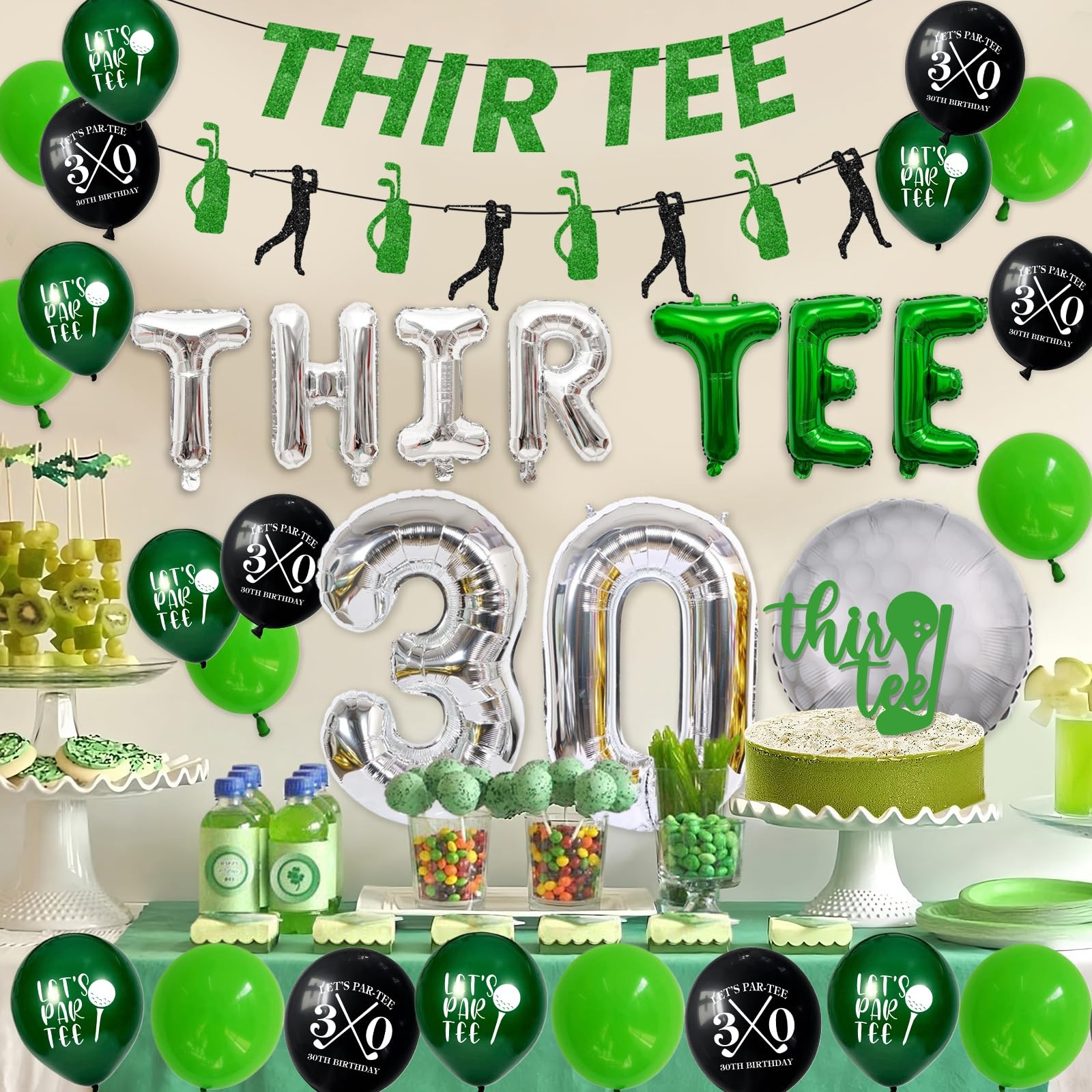30th Birthday Decorations for Him, Golf 30th Birthday Party Decoration Themed…