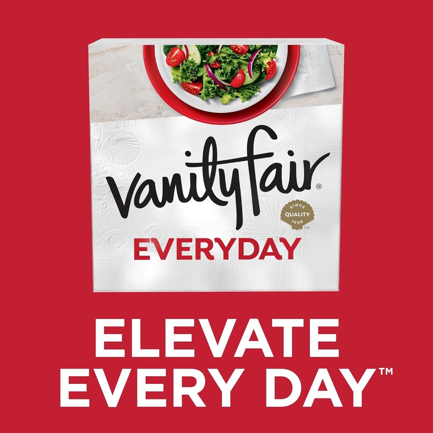 Elegant 400 Count Vanity Fair Napkins – Smooth, Absorbent for Family Gatherings