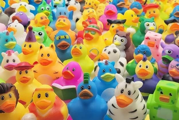 Rubber Ducks in Bulk,Assortment Duckies for Jeep Ducking Floater Duck Bath Toys
