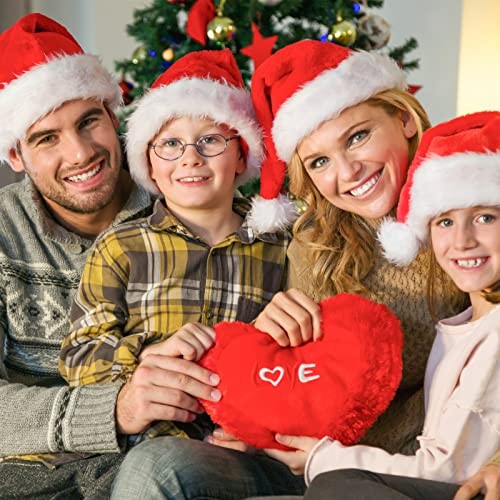 Christmas Santa Hat for Adults, Unisex Velvet Classic Adult Size 1 Pack