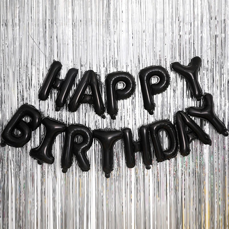 13pc Happy Birthday Foil Balloons Letter Banner Bunting Party Decoration 16in