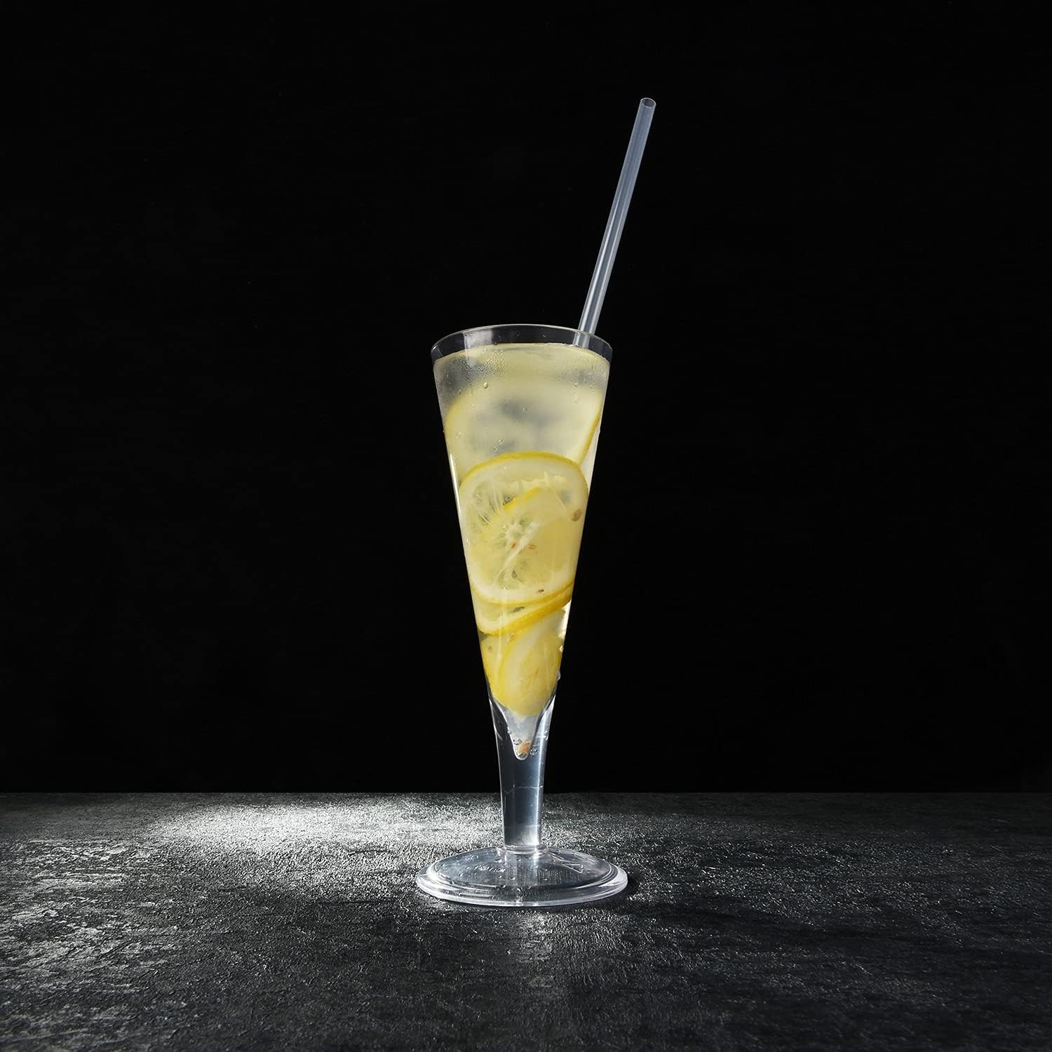 12-Pack BPA-Free Clear Plastic Straws – 10.5 in, Dishwasher-Safe, Custom Fit