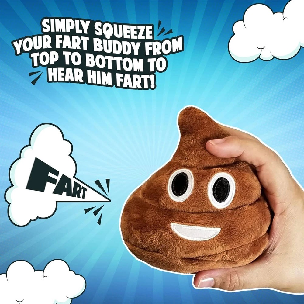 Funny Talking Poop Plush Toy,Makes Fart Sounds, Fake Poop Dog Toy GN