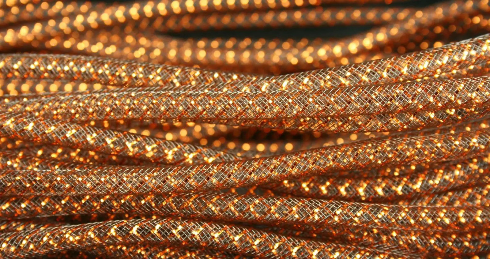 8MM Deco Mesh Tubing Flexible CYBERLOX Party & Holiday Choose Color and Yards