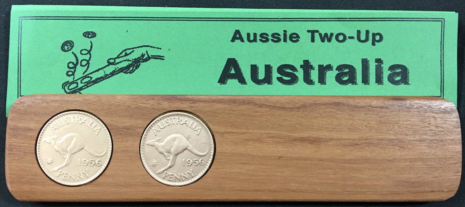 1994 Aussie Two-Up Game set Australian Pennies. Anzac Day two up