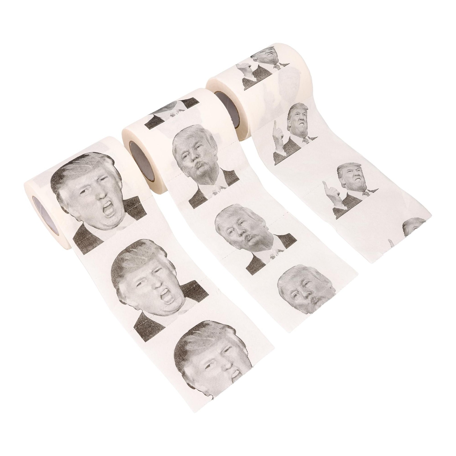 Tissue Time Donald Trump Novelty Toilet Paper – ONE Random Roll