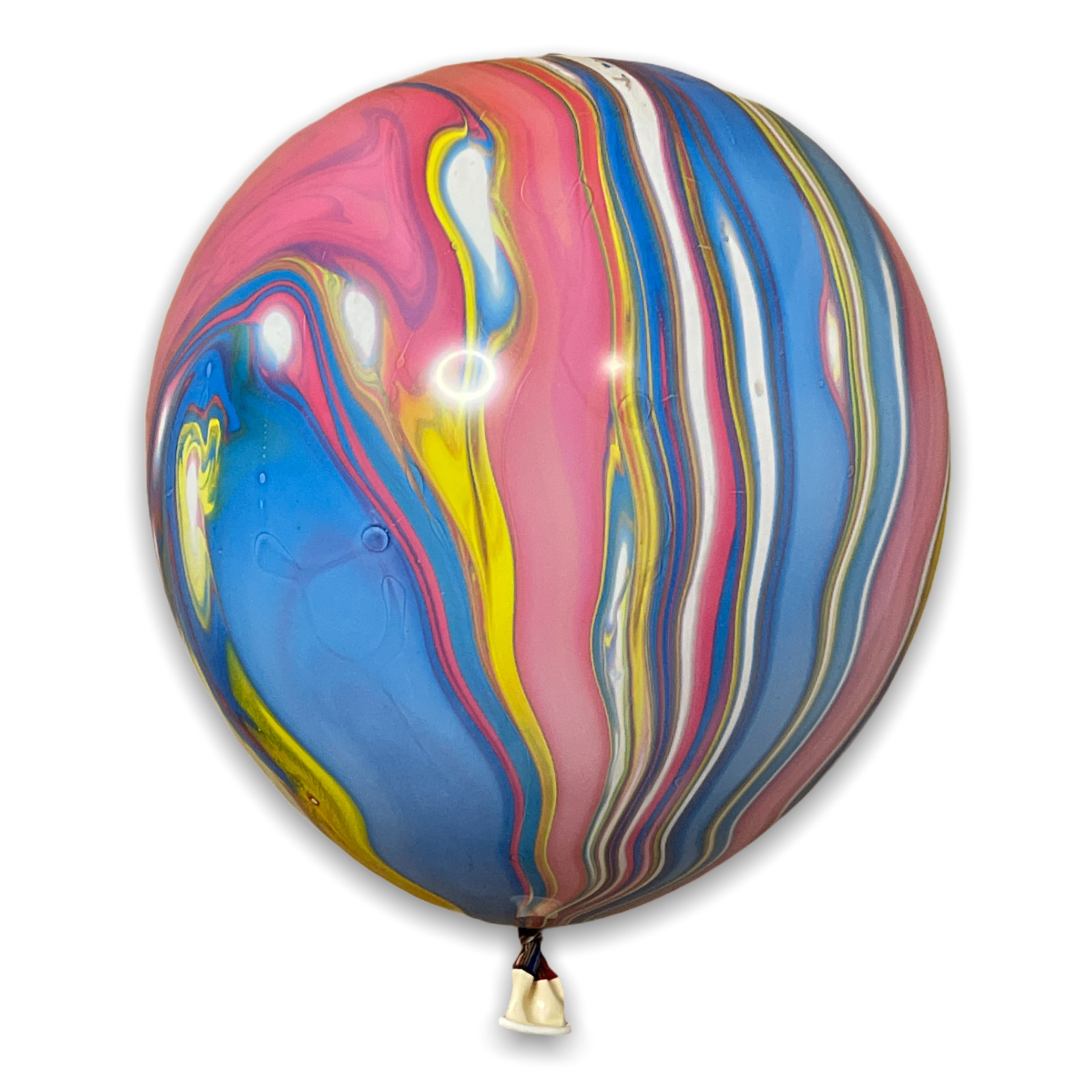 12 Rainbow Swirl Balloons, Marble Tie-dye Birthday Party 12″