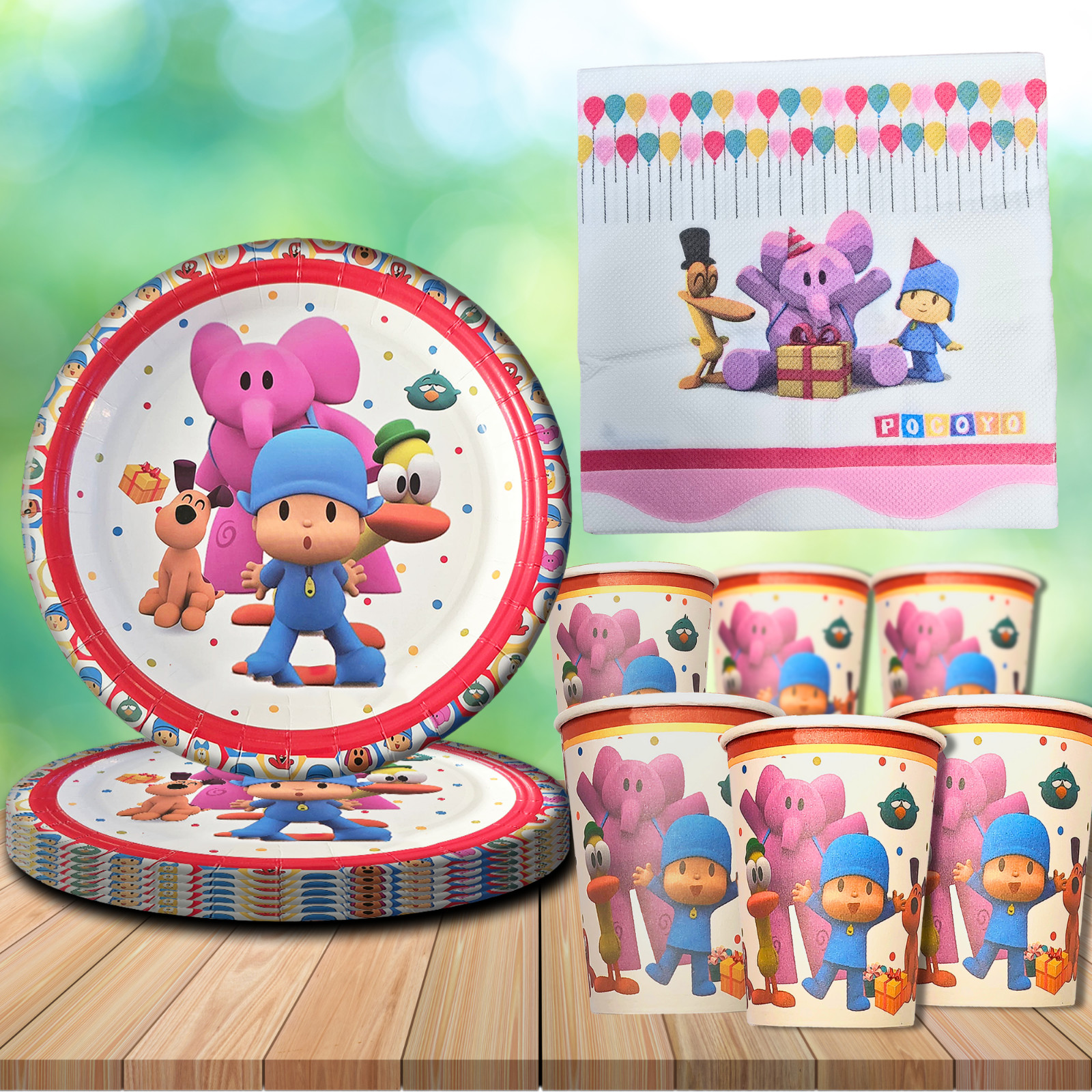 Pocoyo pato birthday party supplies favor centerpiece decoration event theme toy