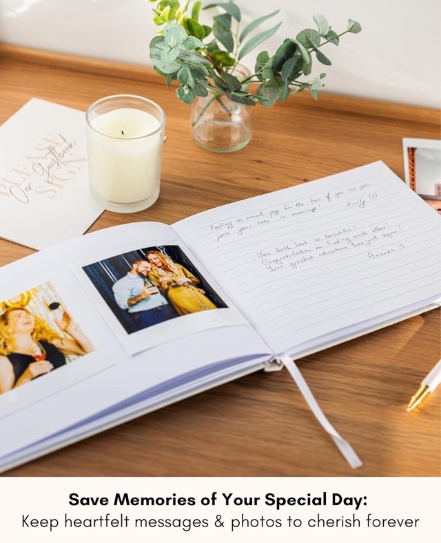 Linen Guest Book Elegant Party Shower Wedding Funeral 100 Pages Any Occasion New