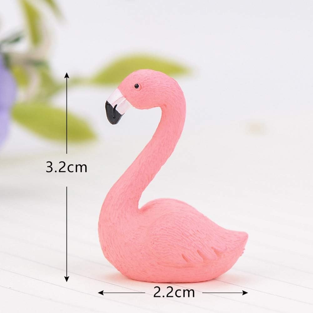 10 Pcs Mini Flamingo Cupcake Toppers – Perfect for Easter & Bridal Events