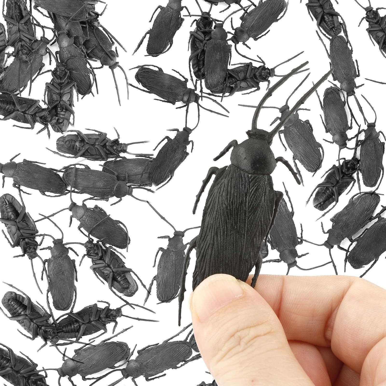 Diueoly Fake Cockroaches Prank 100PCS Realistic Gag Gifts Halloween