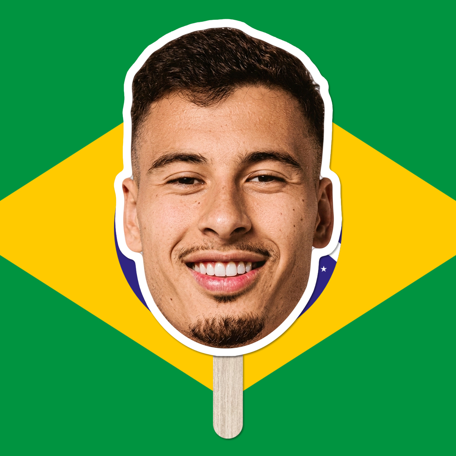 Brazil National Team Big Head Cutout – Neymar Jr, Vinicius Jr, Rodrygo