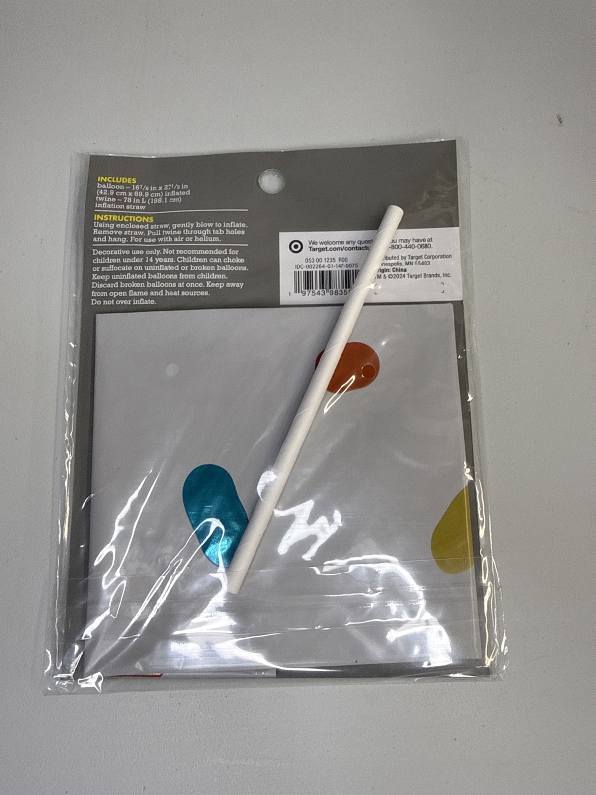 Large Inflatable Ice Cream Cone Balloon Kits Air or Helium 16.78″ x 27.5″