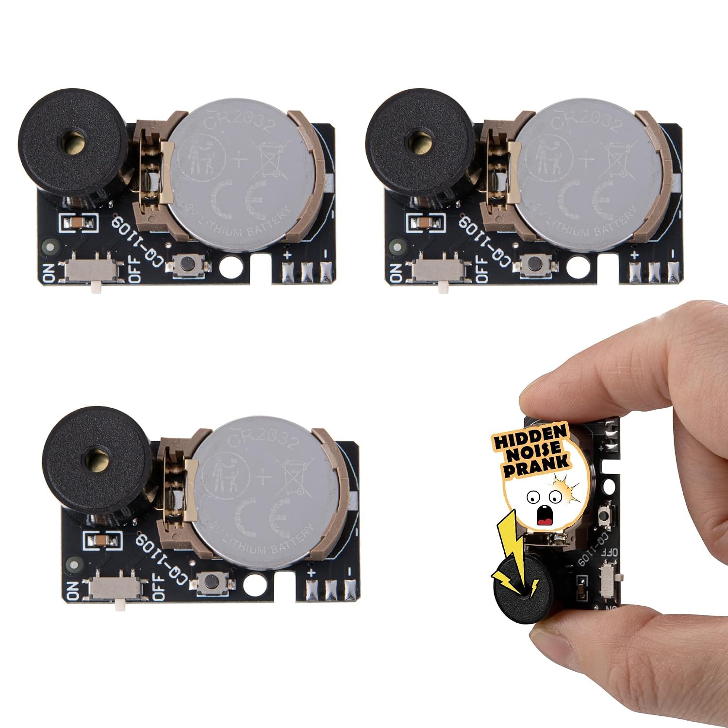 Cricket Noise Maker Prank（3Pcs） Mini Hidden Noise Maker Funny Hidden Beeping Pra