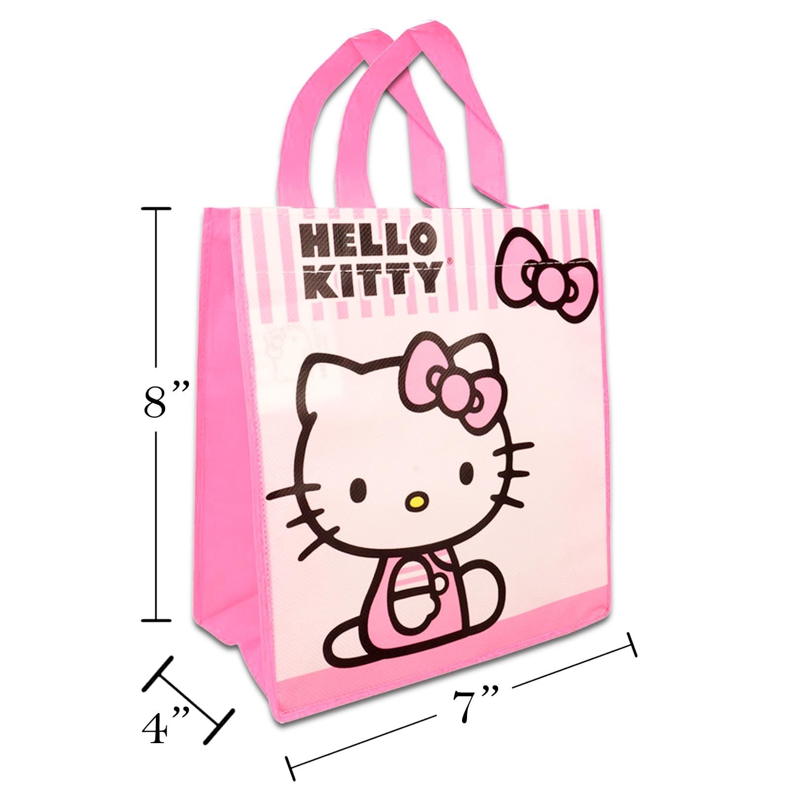 Mini Party Favor Bag Set – 12 Reusable 8″ Totes, Tattoos, Stickers & More | Birt