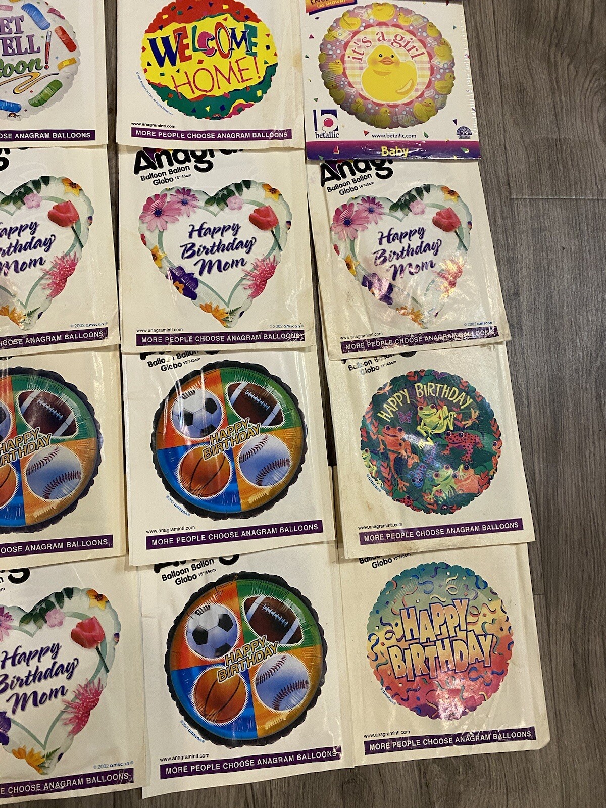 Lot of Mylar/Foil Balloons 46 All Occasion Vintage
