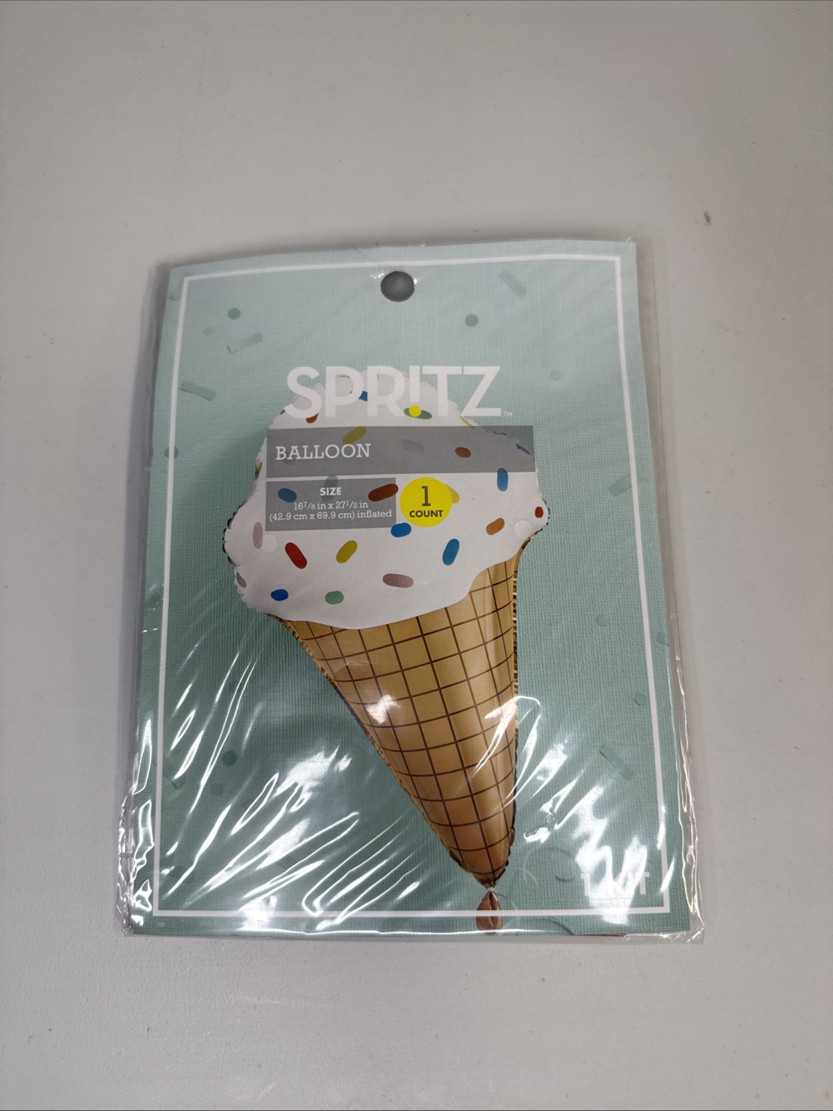 Large Inflatable Ice Cream Cone Balloon Kits Air or Helium 16.78″ x 27.5″