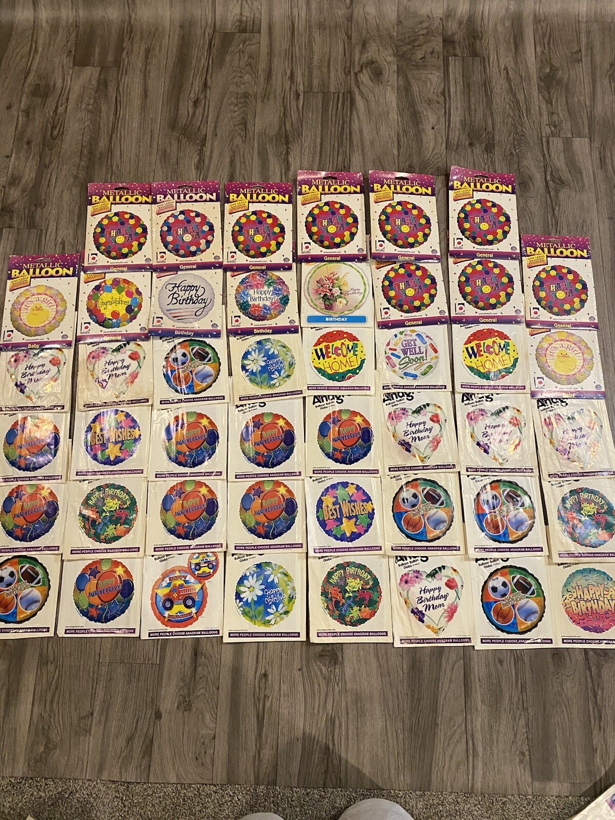 Lot of Mylar/Foil Balloons 46 All Occasion Vintage