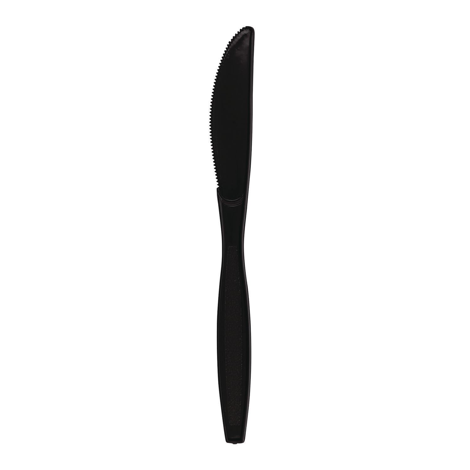 Heavyweight Polypropylene Cutlery, , Black, 1000/Carton