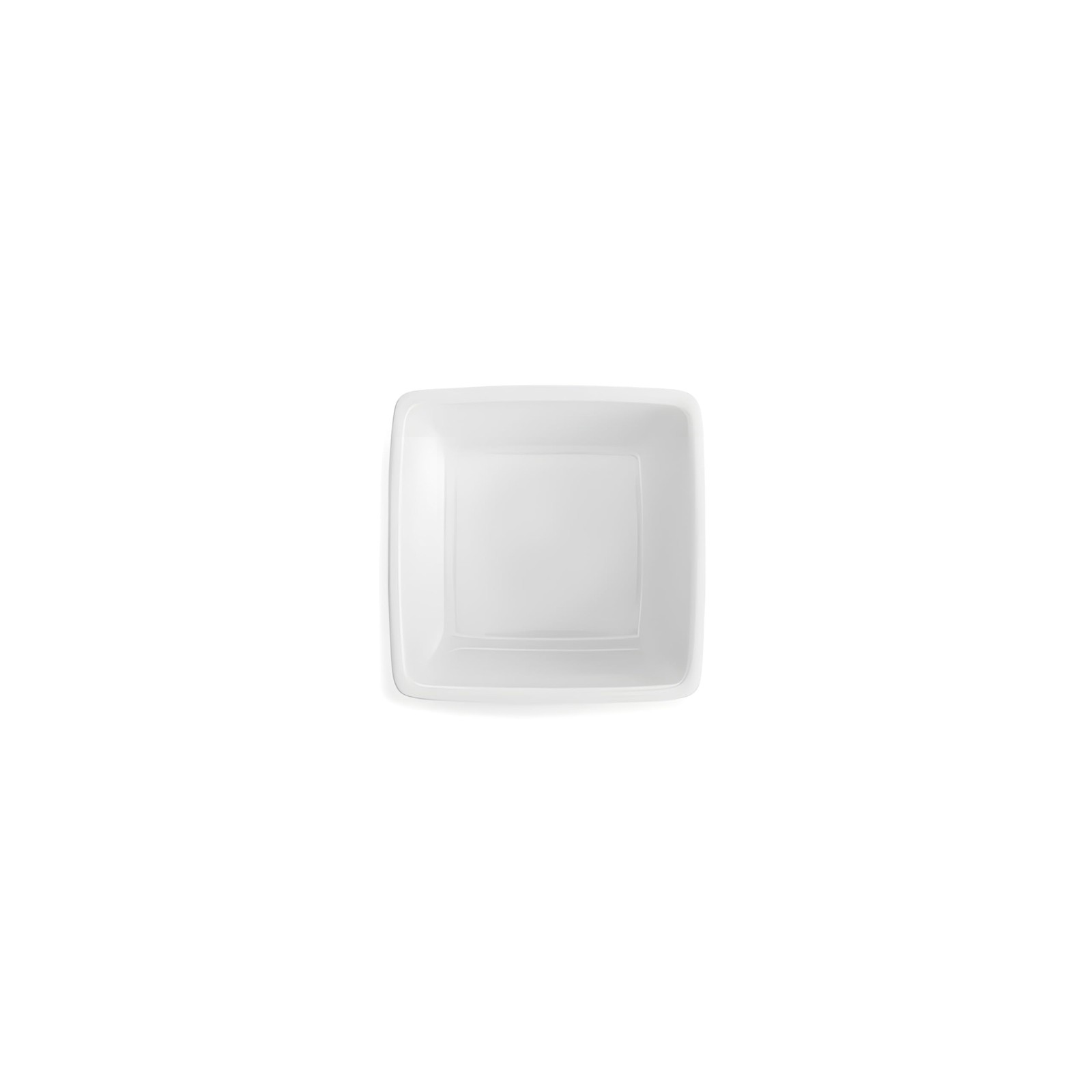 Q Squared Diamond Square Dip Bowl, 3.5-Inch, Melamine, White