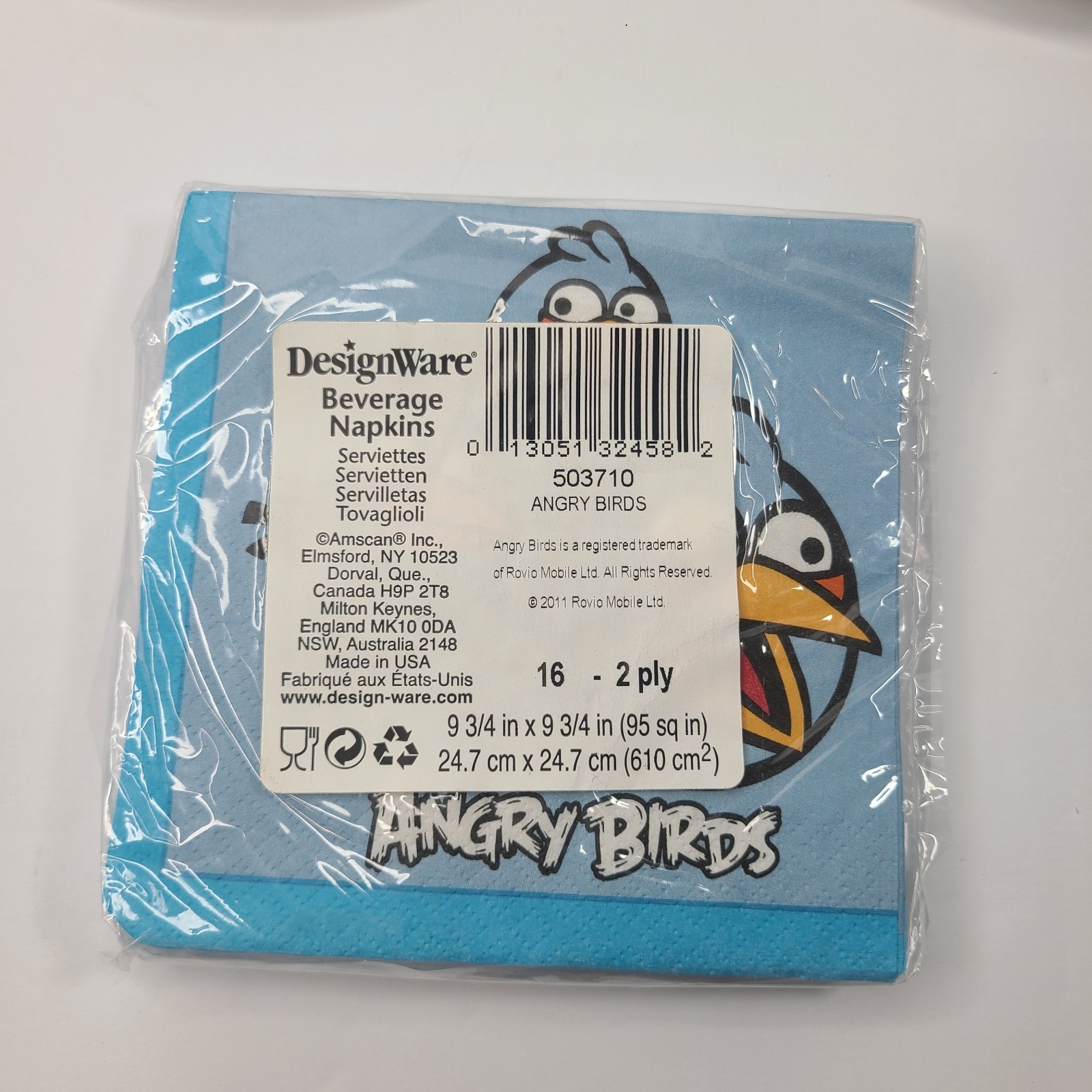 Angry Birds Green Pigs Space Paper Plates 7″ & Napkin Party Birthday Decoration