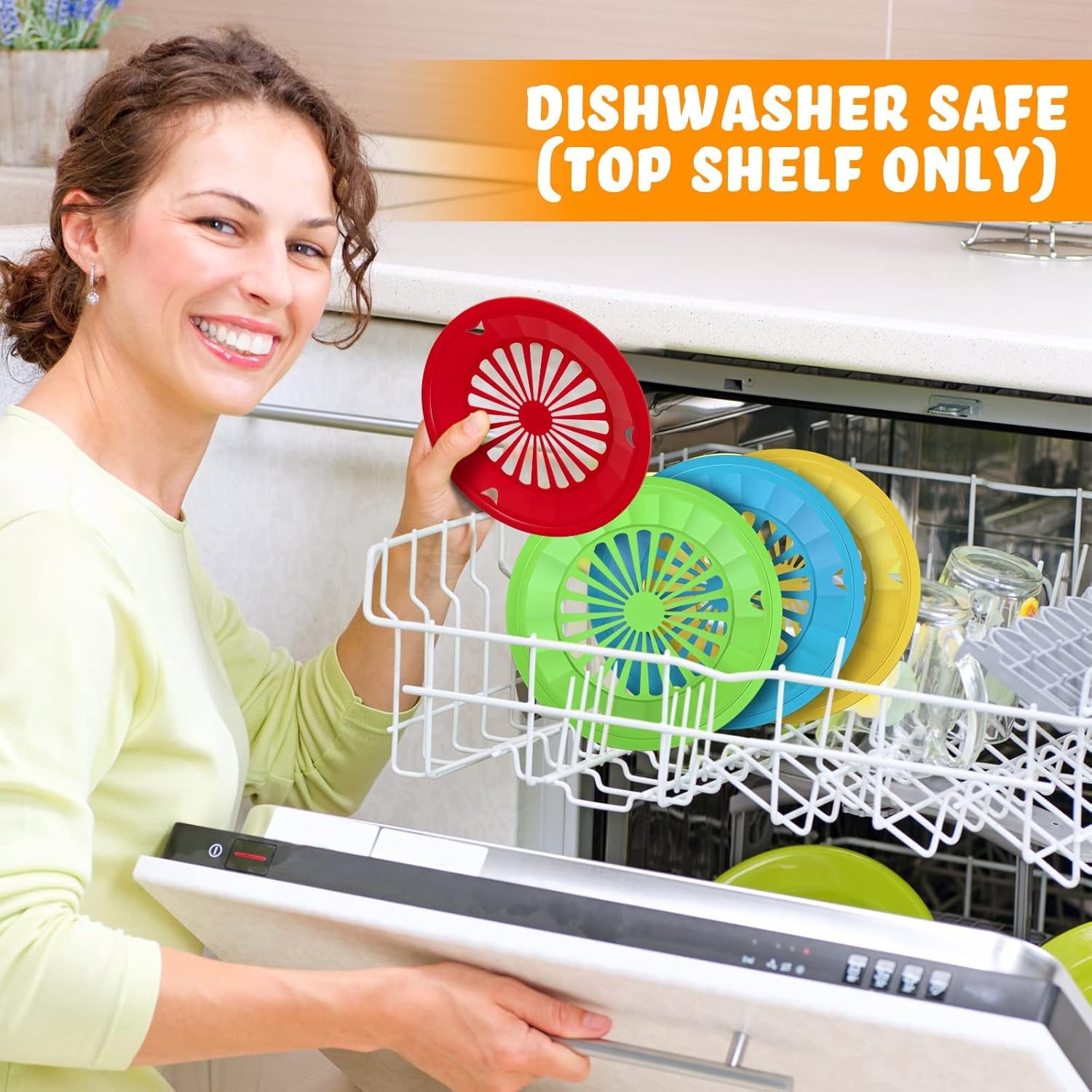 12 Pcs Reusable Plastic Paper Plate Holders 10 Inch Heavy Duty Plastic Paper