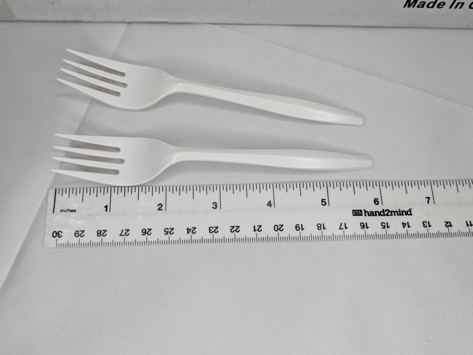 Medium Weight Disposable Plastic Forks 1000- Bulk White Plastic Silverware