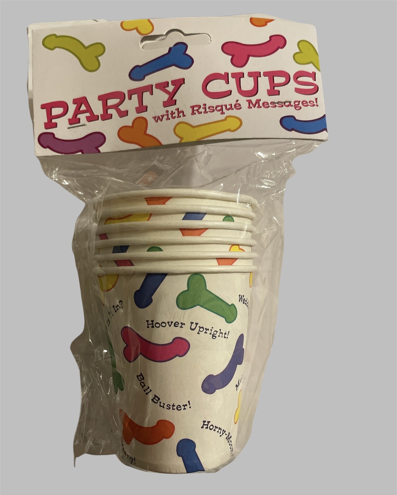 Bachelorette Party Funny Penis Paper Cups 6pk Bachelorette Pride Party