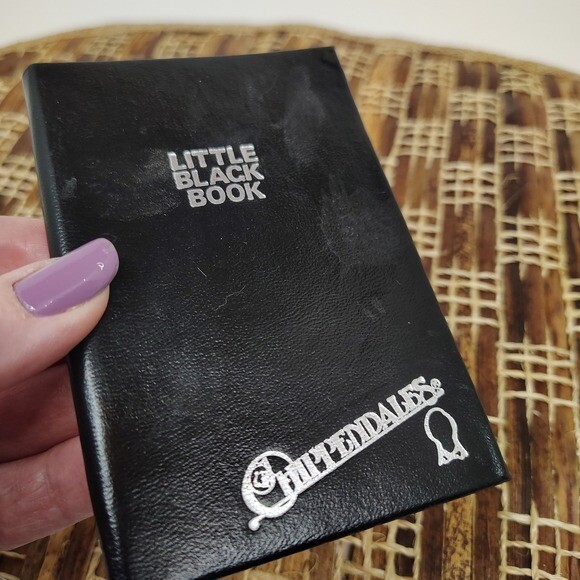 Chippendales Little Black Book 1982 Novelty Adult Humor Gag Gift Address Book