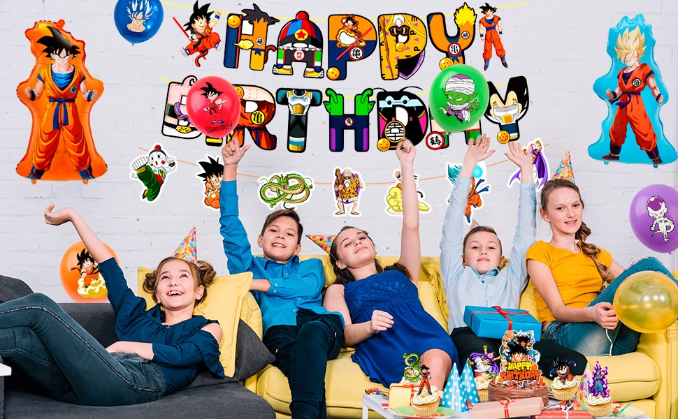 Dragon Ball Birthday Party Decoration Dragon Ball Party Supplies Balloon for Kid
