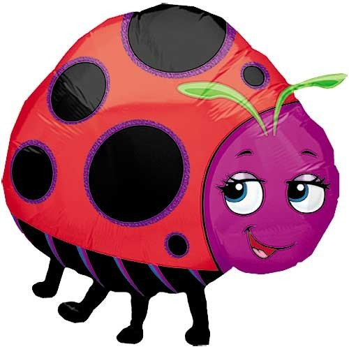30″ x 26″ Vintage 1998 Smiling Lady Bug insect Anagram Balloon