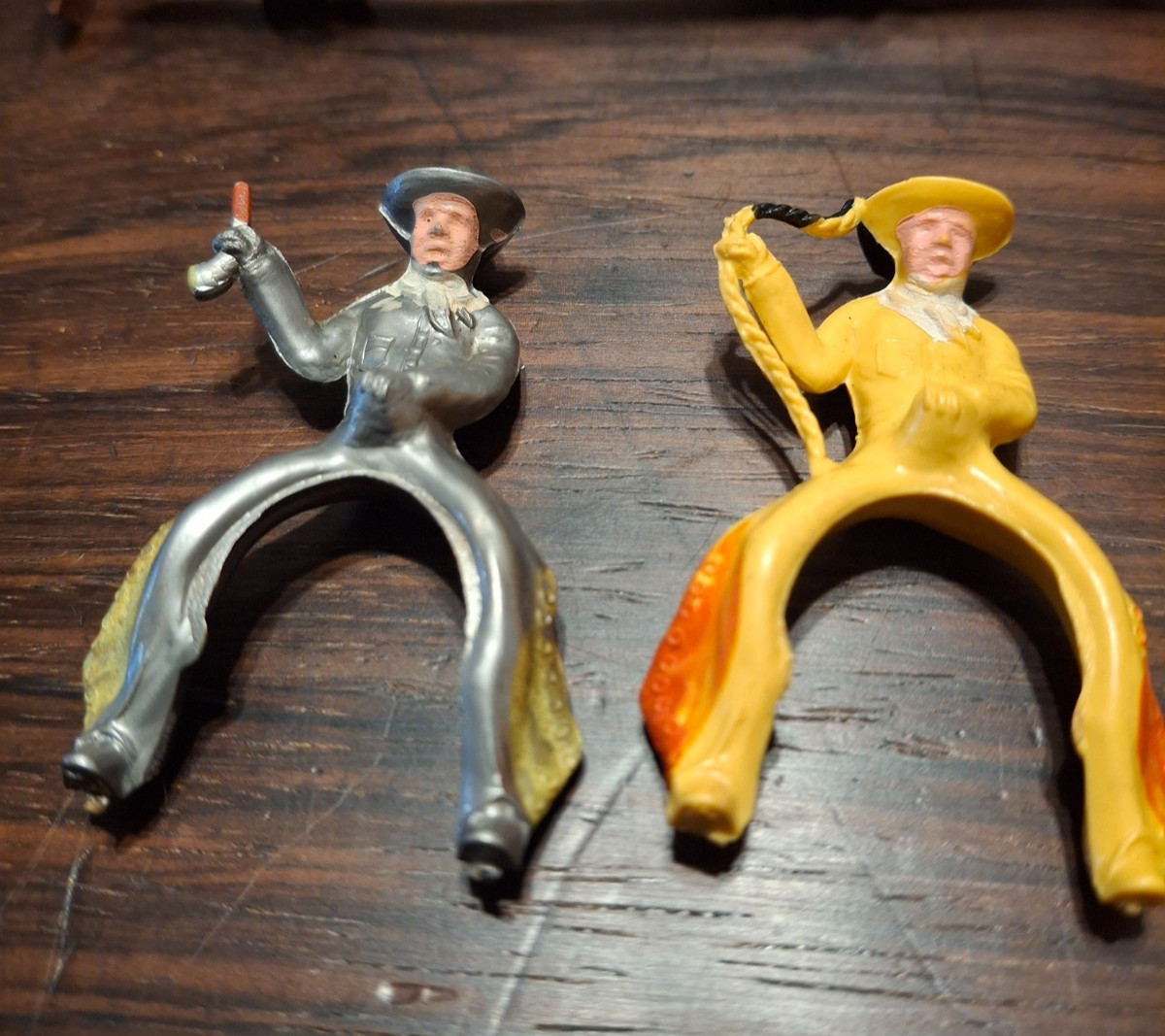 Vtg Birthday Cake Toppers-Horses, Cowboys & Corral (RT931)