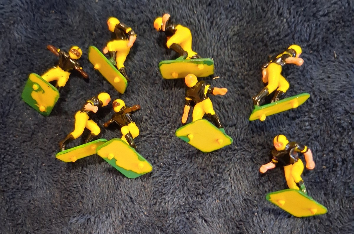 Vintage Lot of 19 Plastic Football Player Cupcake Toppers – Retro Sports Cake