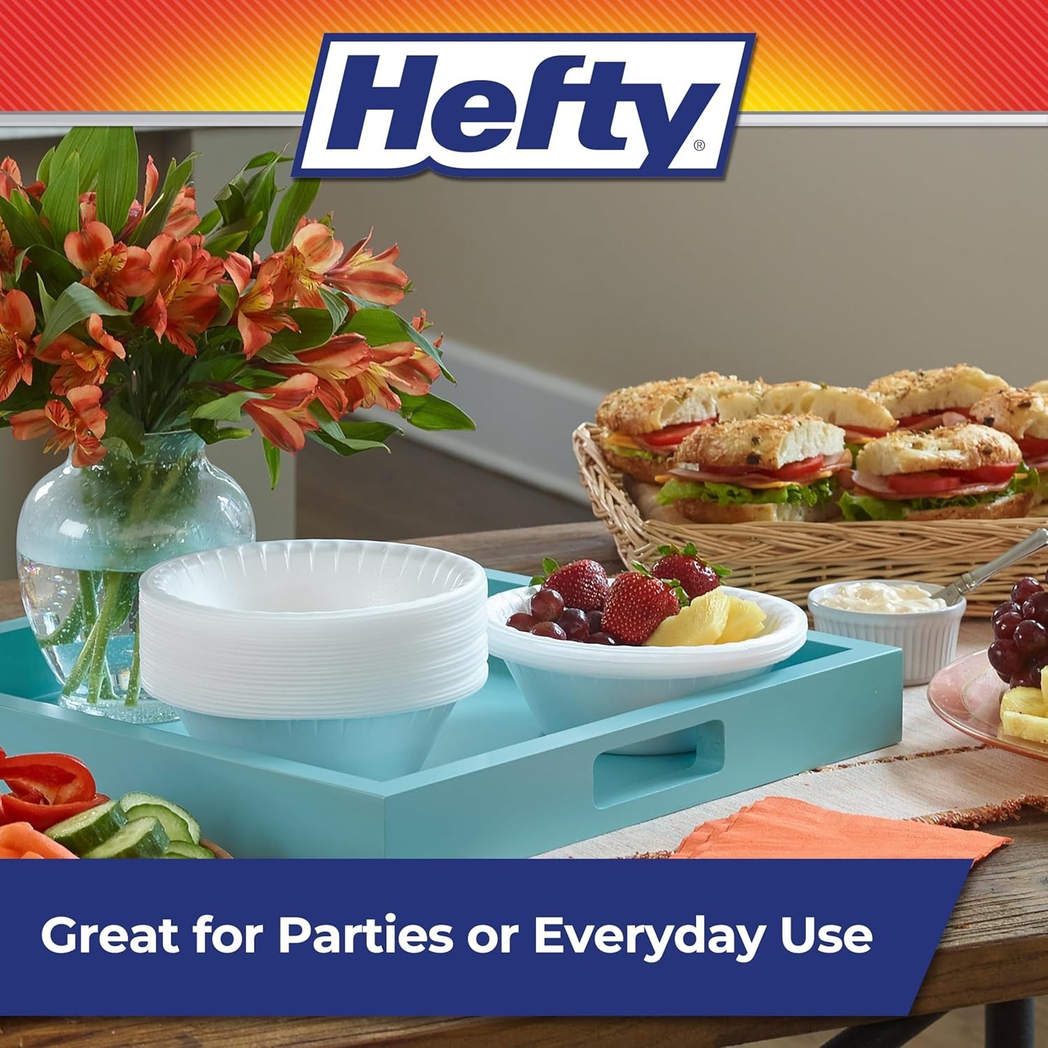 Everyday 12 Ounce Foam Bowls – 50 Count Leak-Proof and Durable for Any Occasion