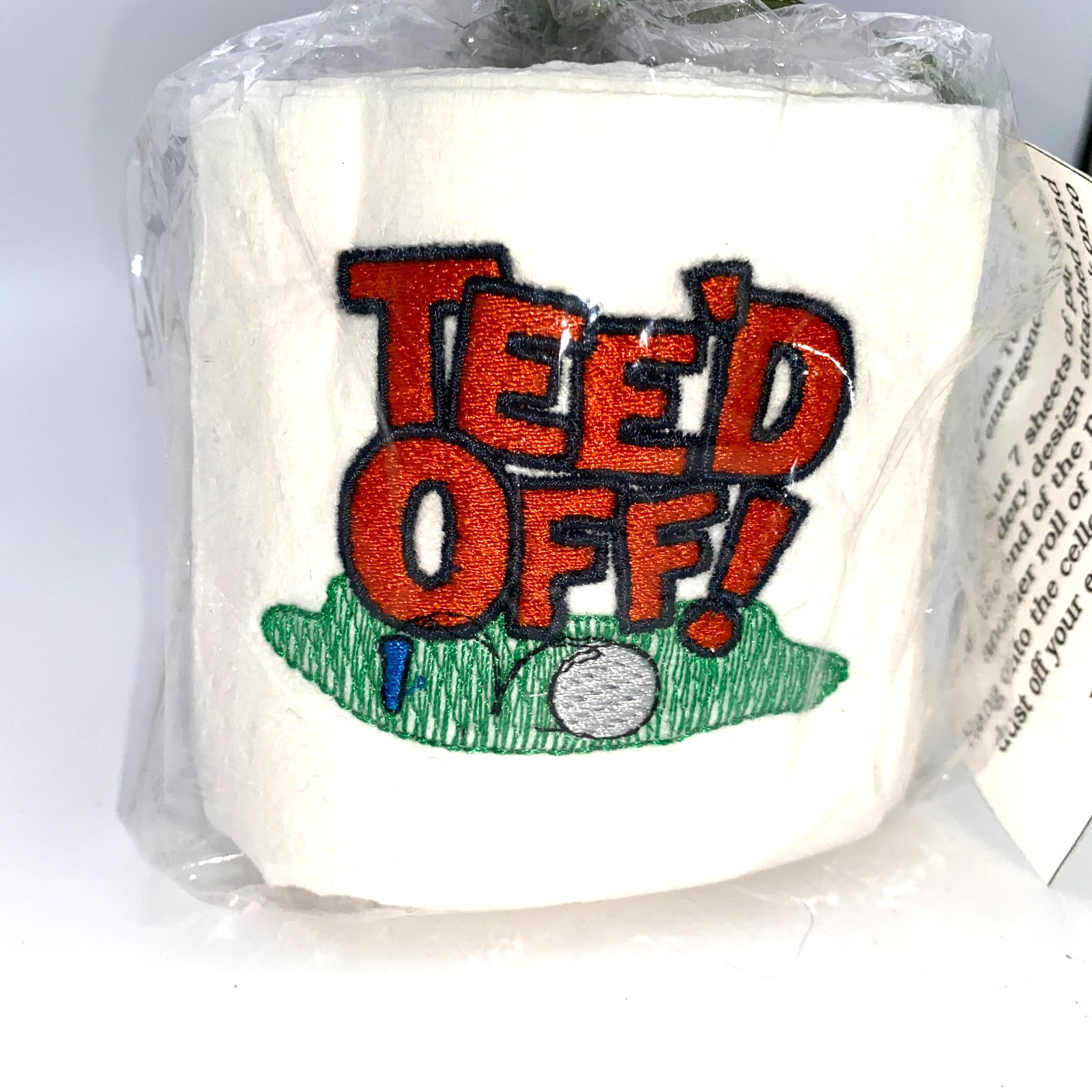 Party Gag Toilet Paper Roll Teed Off New Funny Golf Gift