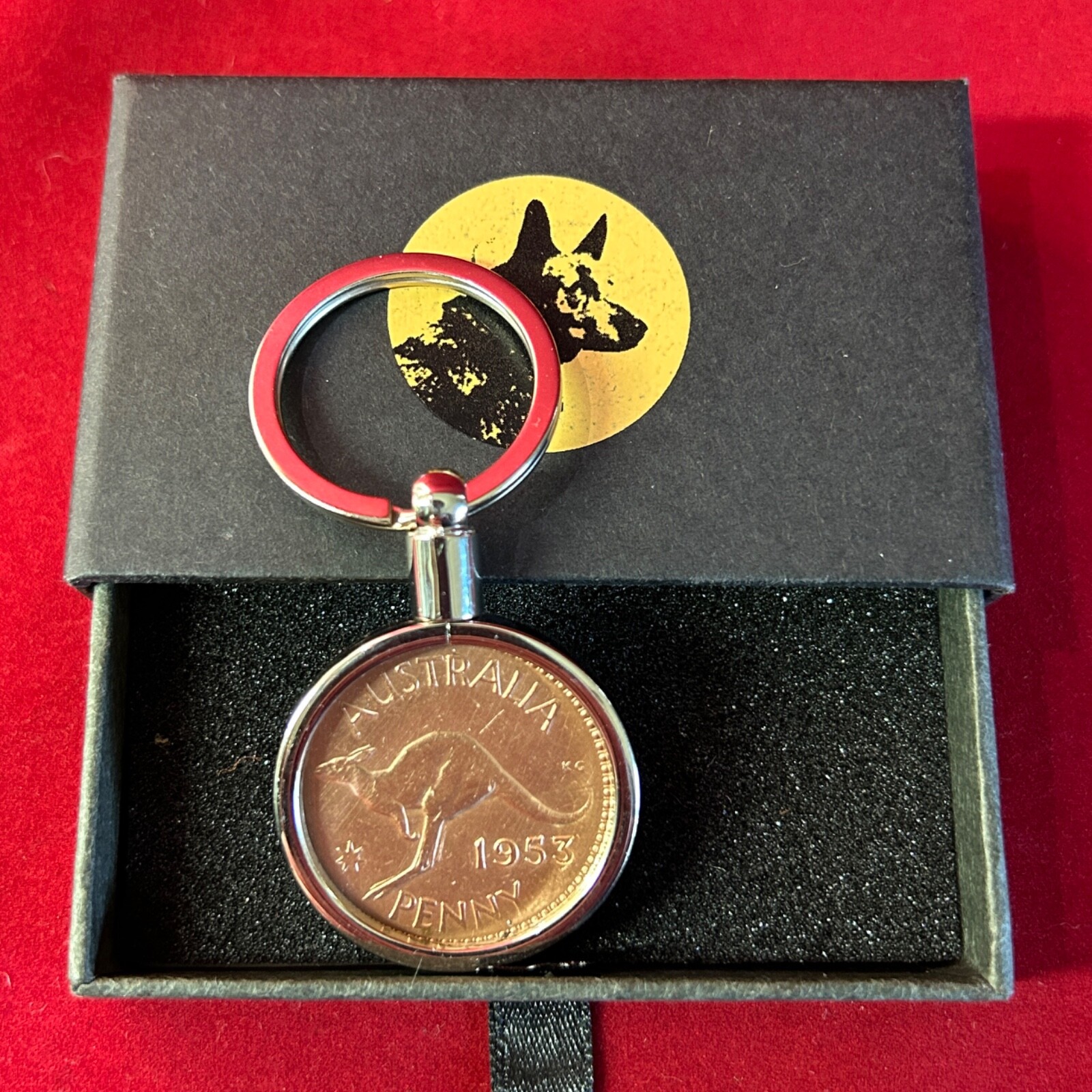 50th Birthday Anniversary Gift Present 1974 Australian Penny Keyring Key ring
