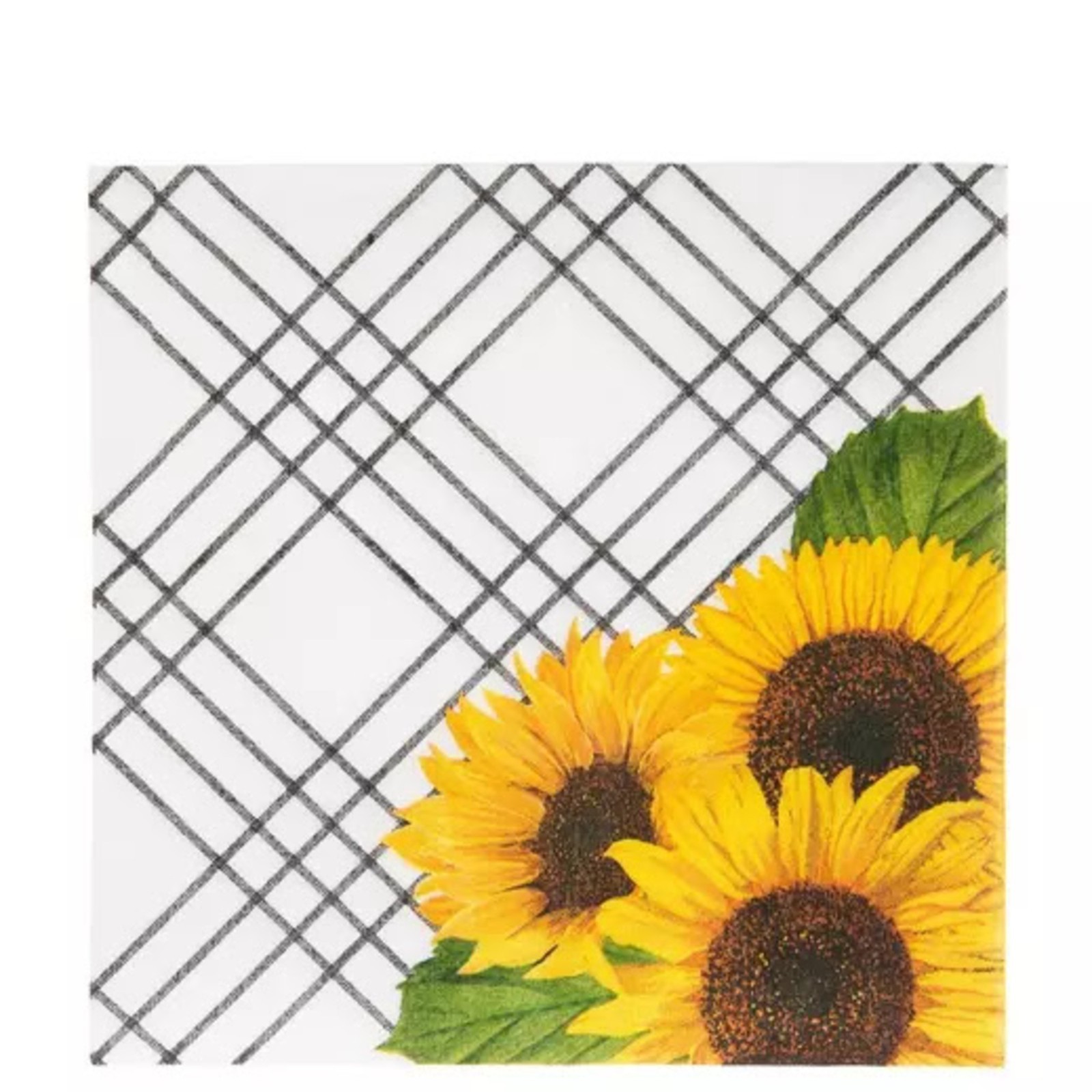 Sunflower All Occasion Disposable Tableware Paper Plates and Napkins