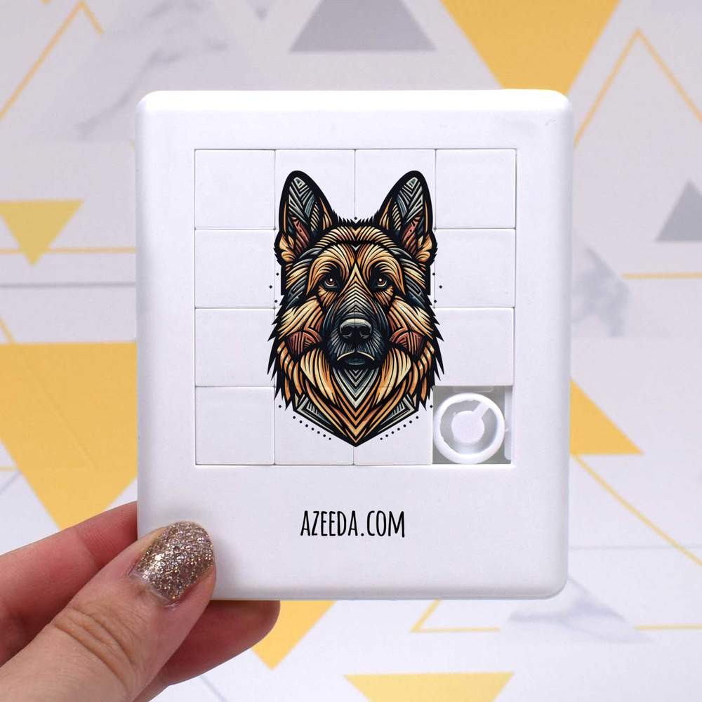‘Art Deco German Shepherd’ Sliding Puzzle (PZ00041656)