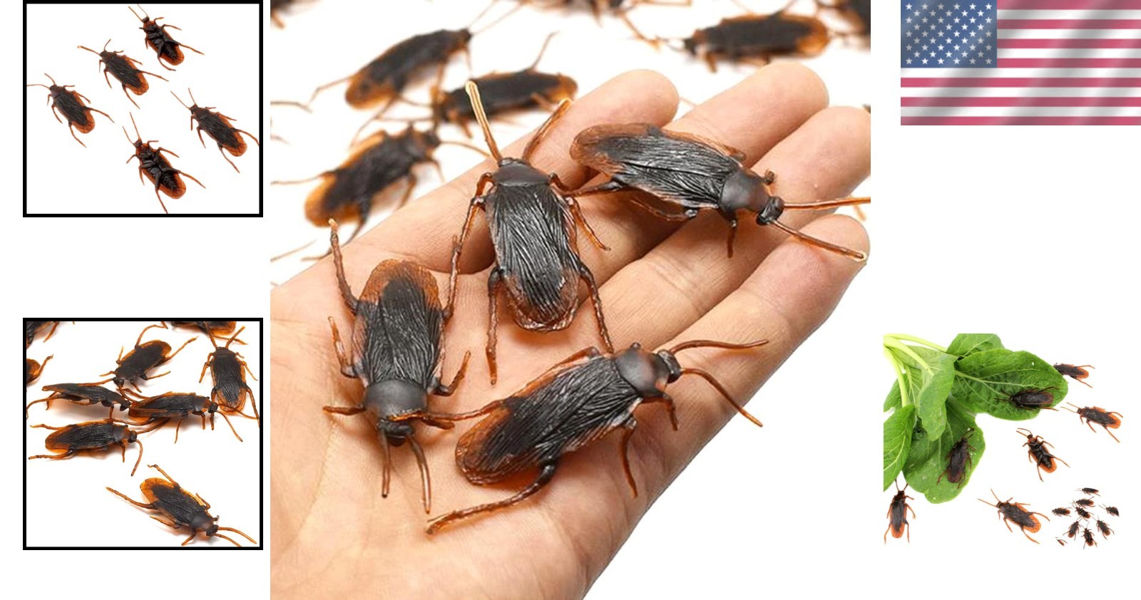 Tiny 10PC Cockroach Toy Set – Perfect for Pranking Friends & Halloween Decor