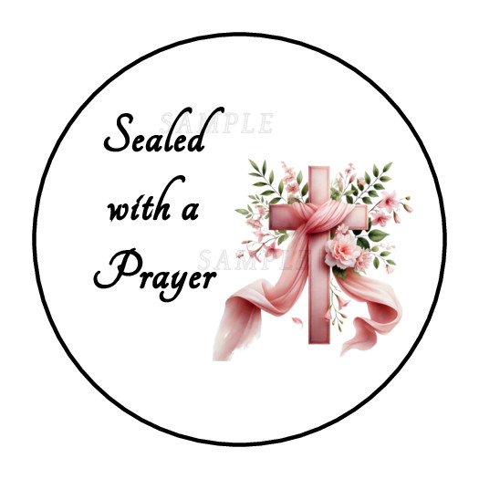 30 Sealed with a blessing stickers labels tags envelope seals