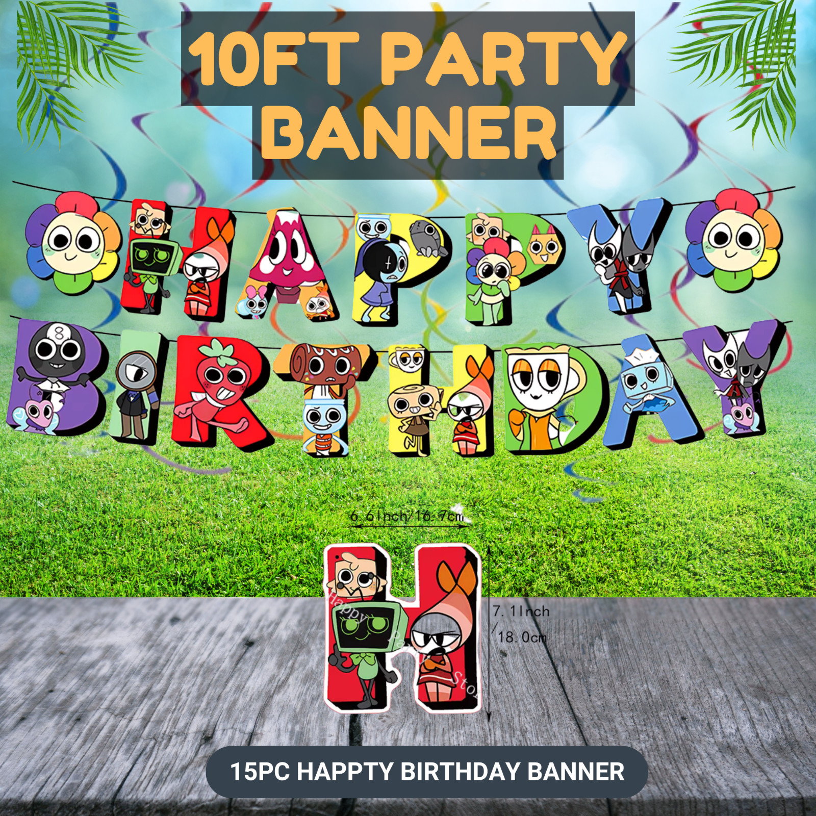 Dandys world PARTY SUPPLIES BIRTHDAY DECORATION BALLOON TABLEWARE SWIRL DISPlaY