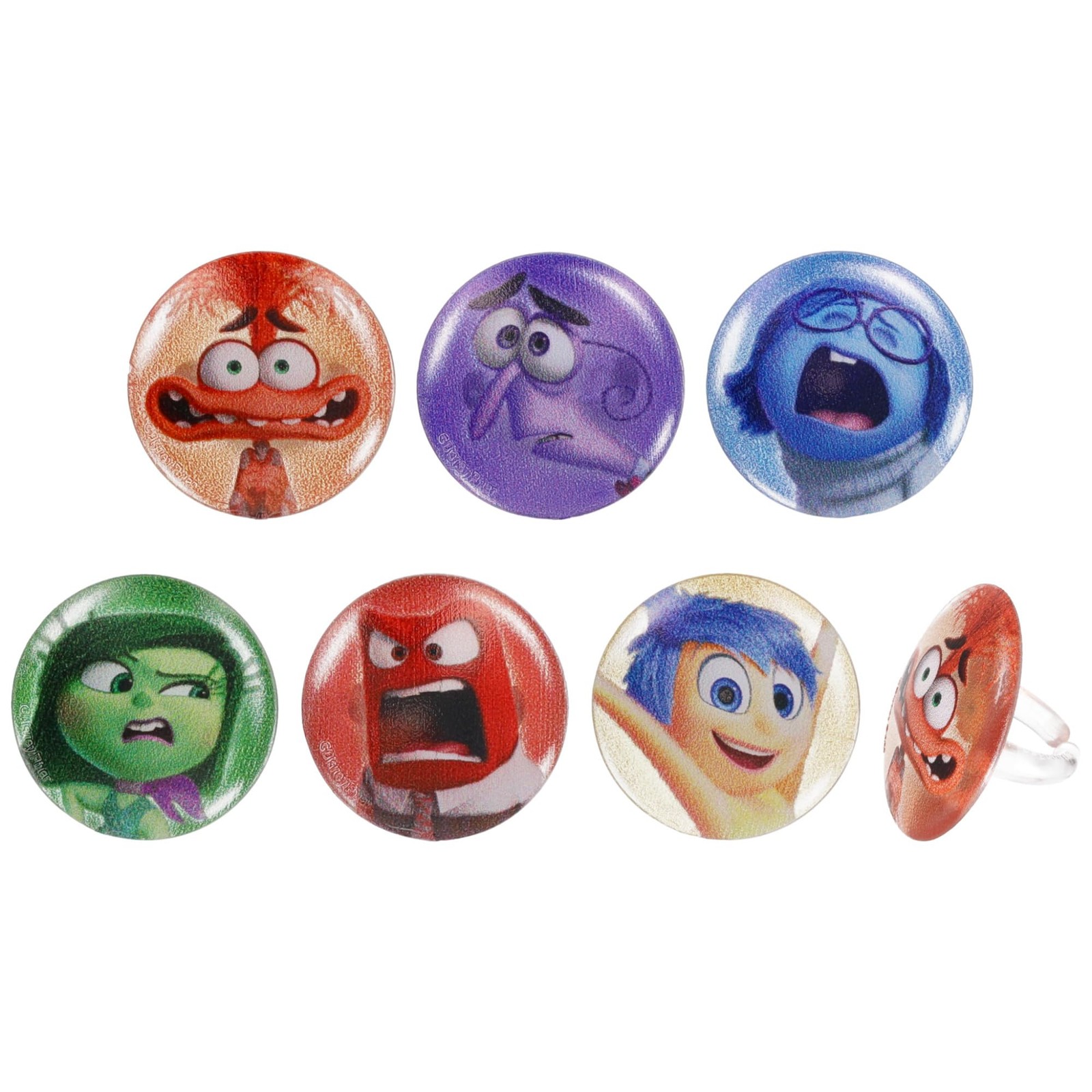 DecoPac Disney & Pixar’s Inside Out 2 Bursts of Emotion Rings, Multicolored Cupc