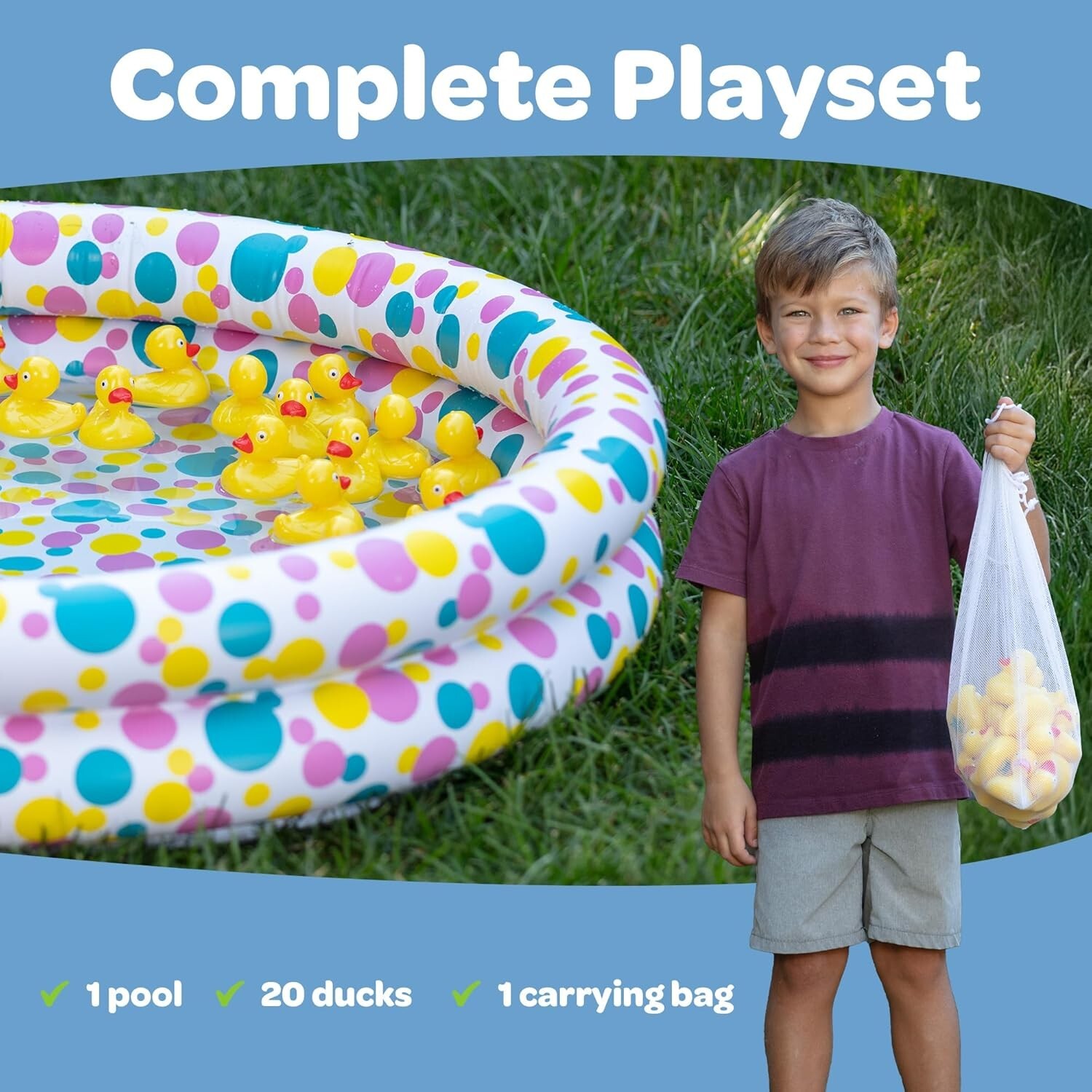 Duck Pond Matching Carnival Game Outdoor Games for Kids Birthday Party Fun GAME