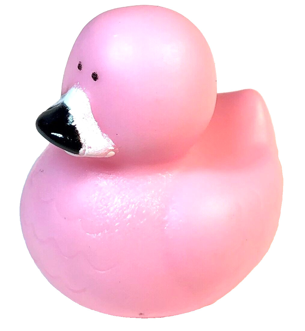 FREE SHIP – LIGHT PINK FLAMINGO ZOO SAFARI CRUISING RUBBER DUCK 2″ CRUISE DUCKIE