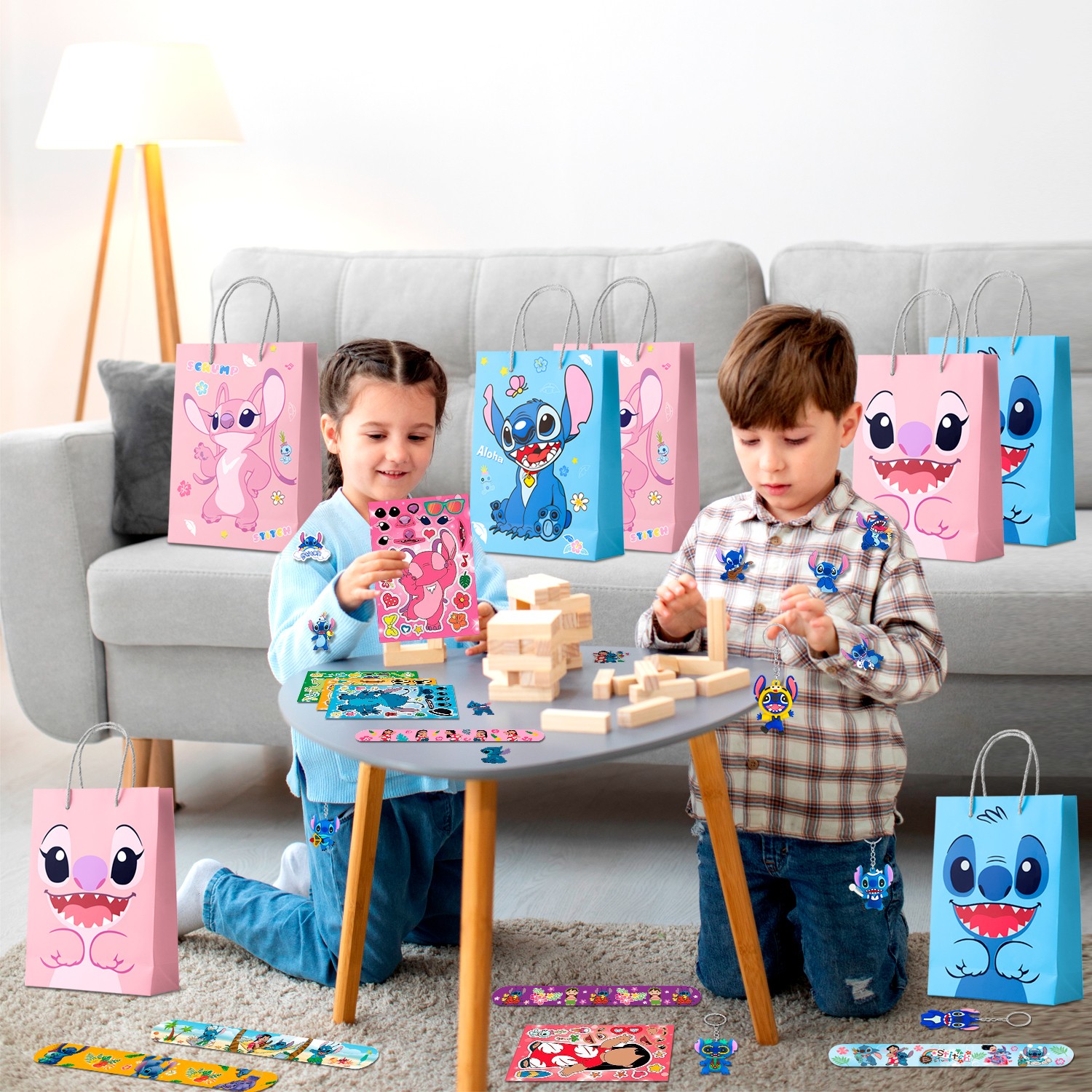 Lilo & Stitch Party Bag Fillers 110 Pcs Stitch Party Favors Gift Bags Supplies
