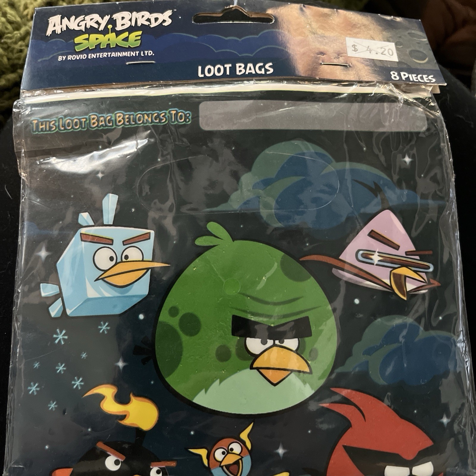 Angry Birds Space 8 Pieces Loot Bags Birthday Party Supplies New