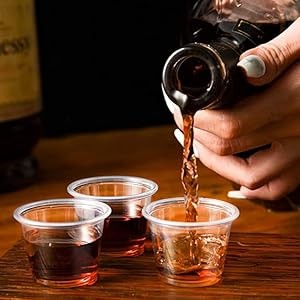 500 Count -1 oz Disposable Shot Glasses,Shatterproof No Lids, 1oz Jello Shot